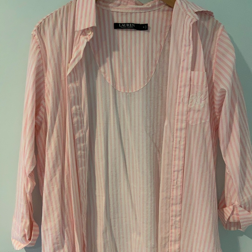 Striped Long-Sleeve Button Down